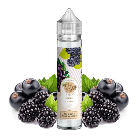 E-liquide Mûre Cassis Savourea Le Petit Verger, flacon de 50 mL