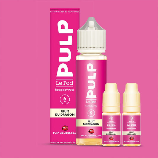 Pack Fruit du Dragon PULP Le Pod Liquide Nic Base 60 mL en 6 mg/mL