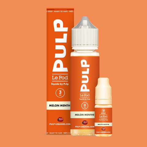Pack Melon Menthe PULP Le Pod Liquide Nic Base 60 mL en 3 mg/mL