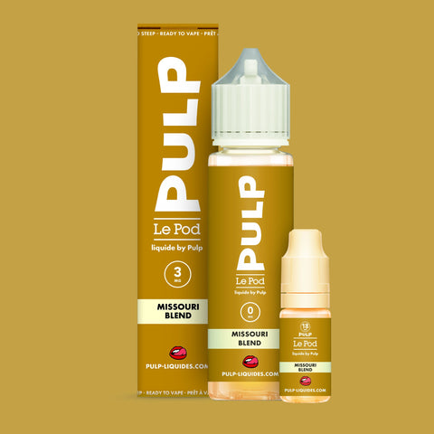 Pack Missouri Blend PULP Le Pod Liquide Nic Base 60 mL en 3 mg/mL