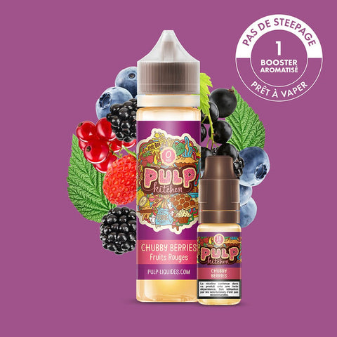 Pack Chubby Berries PULP Kitchen 60 mL en 3 mg/mL