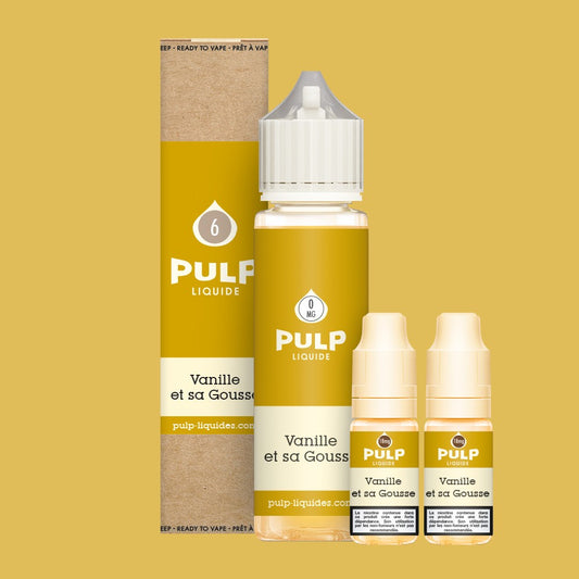 Pack Vanille des Îles PULP Le Pod Liquide Nic Base 60 mL en 6 mg/mL