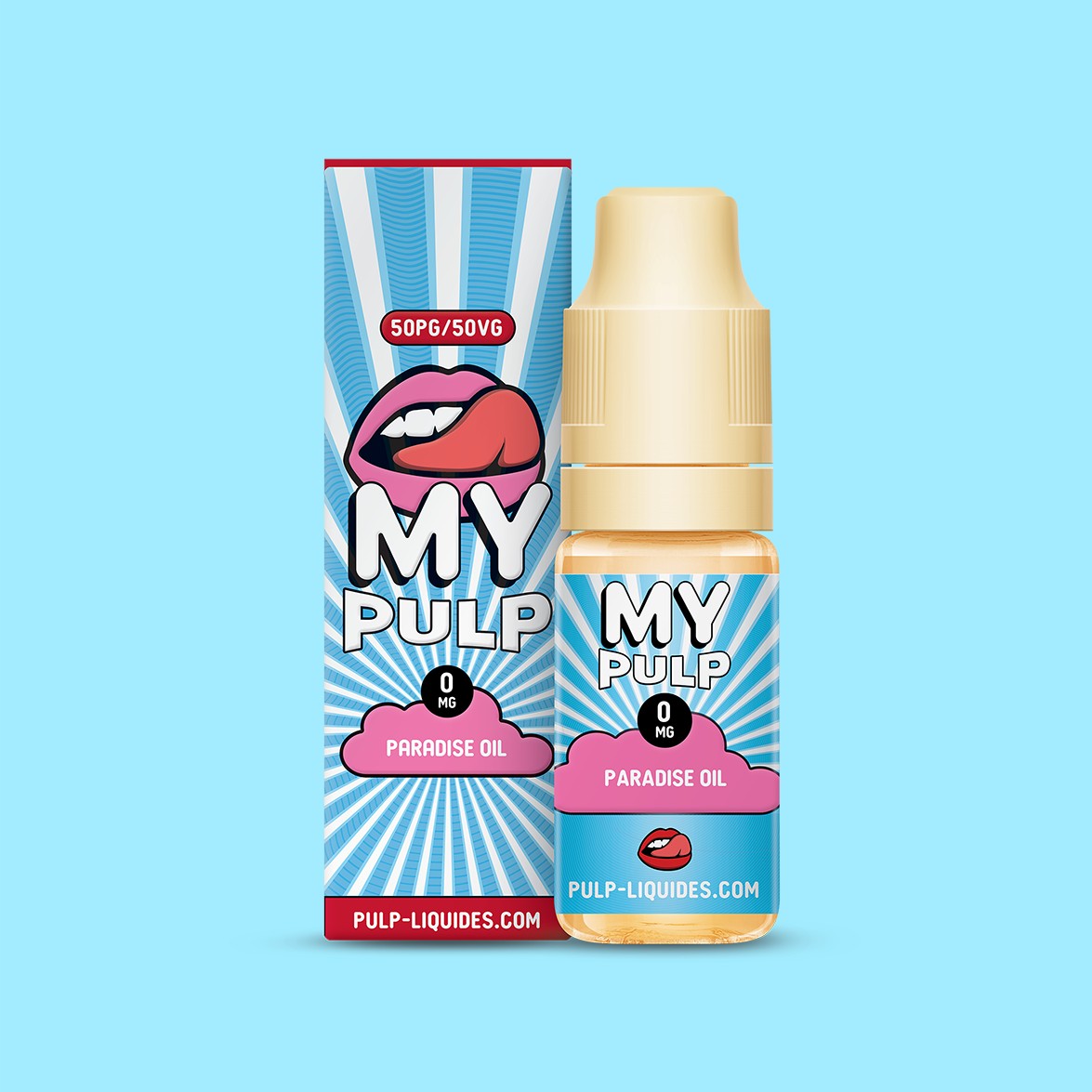 E-liquide Paradise Oil My Pulp, flacon de 10 mL