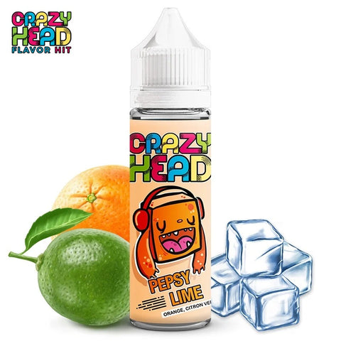 E-liquide Pepsy Lime Flavor Hit Crazy Head, flacon de 50 mL
