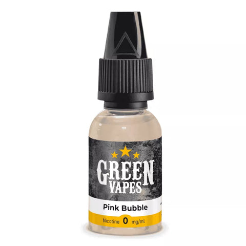E-liquide Pink Bubble Eliquid France Green Vapes, flacon de 10 mL
