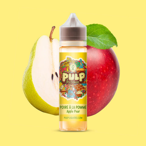E-liquide Poire à la Pomme PULP Kitchen, flacon de 50 mL