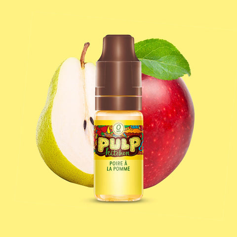 E-liquide Poire à la Pomme PULP Kitchen, flacon de 10 mL