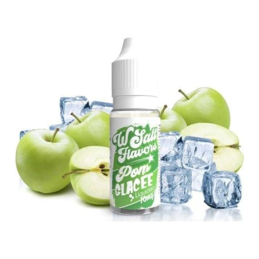 E-liquide Pom' Glacée Liquideo Wsalt Flavors aux sels de nicotine, flacon de 10 mL