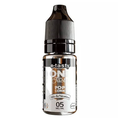 E-liquide Pop Corn E.Tasty One Taste aux sels de nicotine, flacon de 10 mL