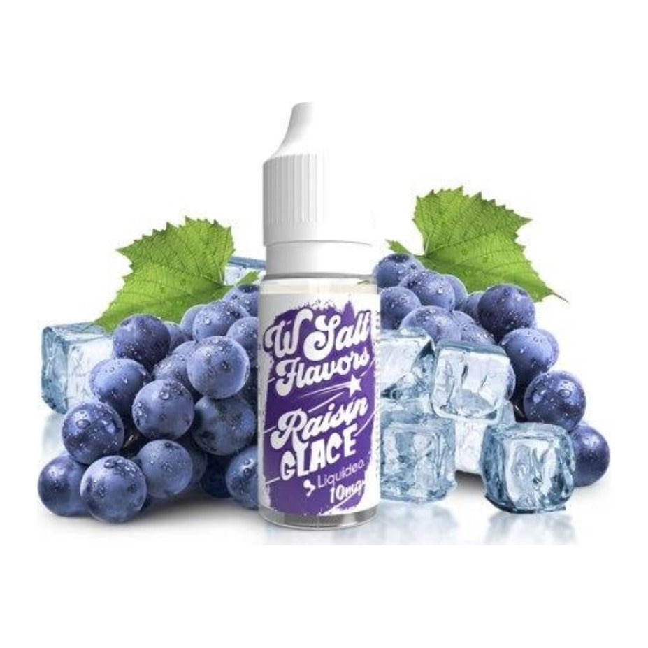 E-liquide Raisin Glacé Liquideo Wsalt Flavors aux sels de nicotine, flacon de 10 mL
