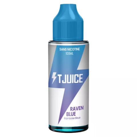 E-liquide Raven Blue T-Juice, flacon de 100 mL