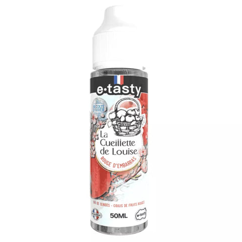 E-liquide Rouge d'Embarras Hiver E.Tasty La Cueillette de Louise, flacon de 50 mL