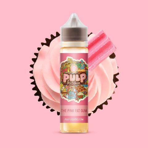 E-liquide The Pink Fat Gum PULP Kitchen, flacon de 50 mL