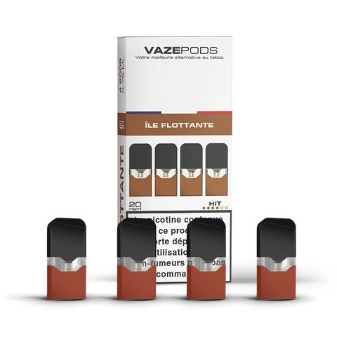 Vaze Pods Île Flottante : boîte de 4 cartouches pré-remplies en 20 mg/mL