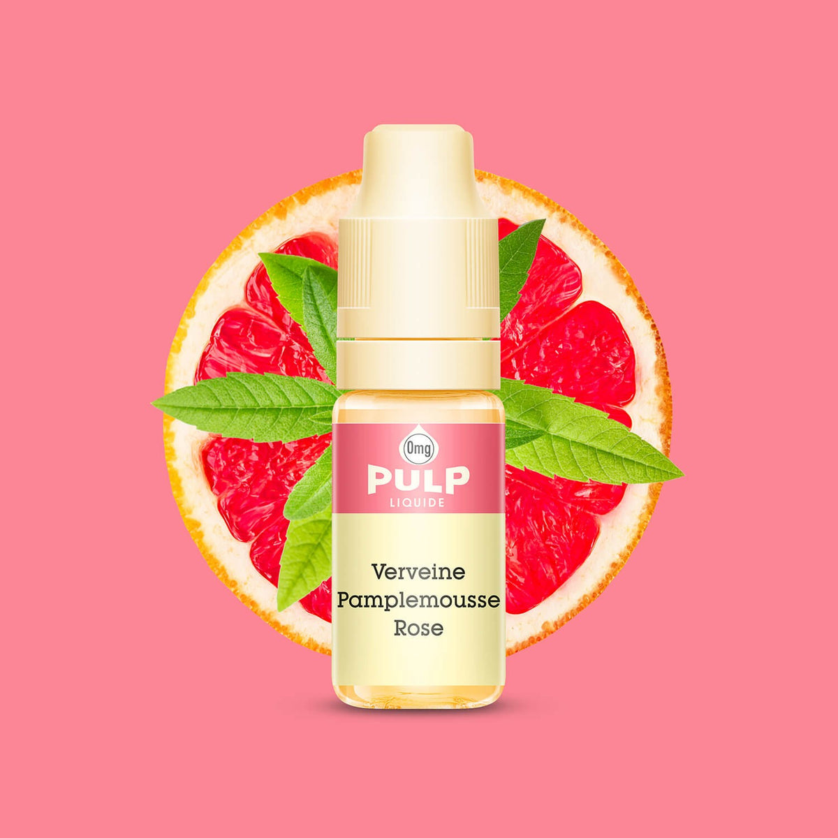 E-liquide Verveine Pamplemousse Rose PULP, flacon de 10 mL