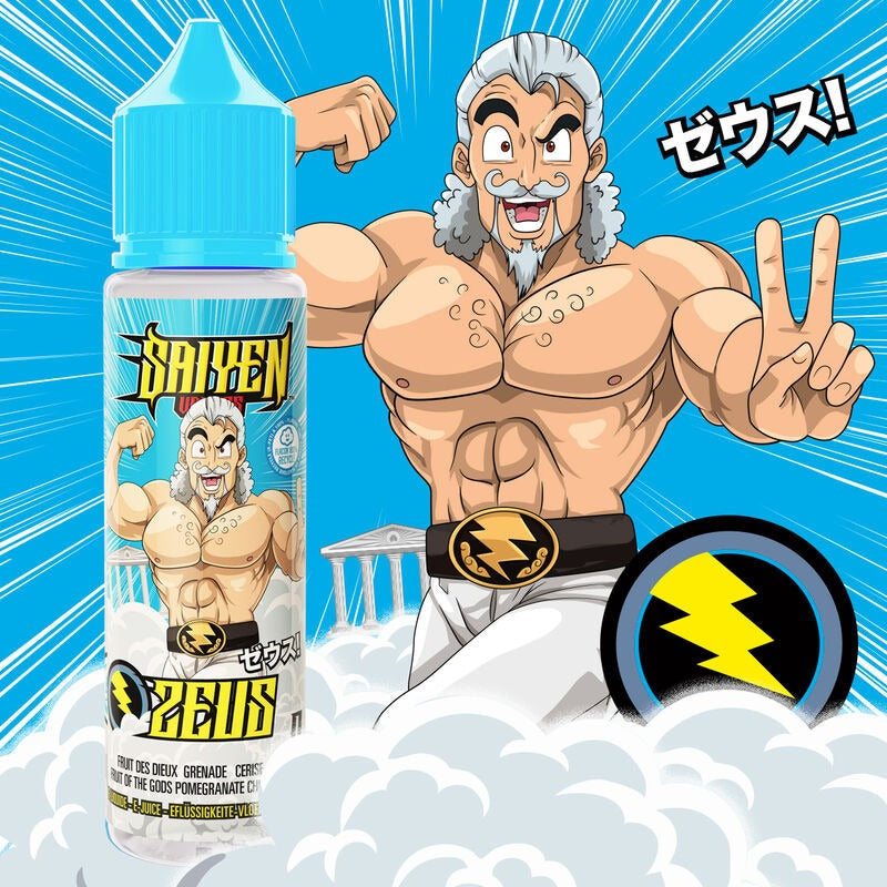 E-liquide Zeus Swoke Saiyen Vapors, flacon de 50 mL
