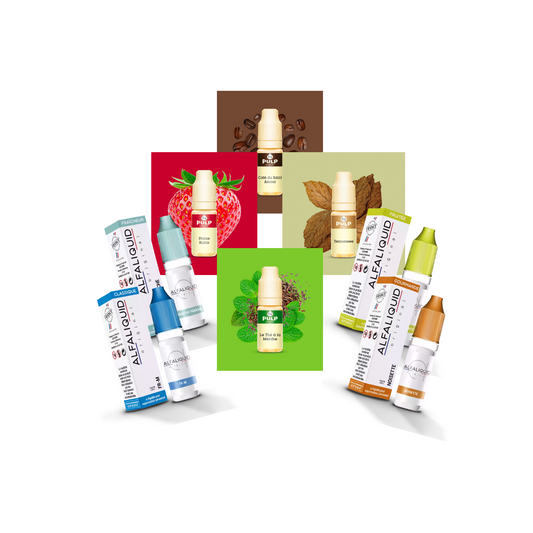Sélection d'e-liquides PULP et Alfaliquid