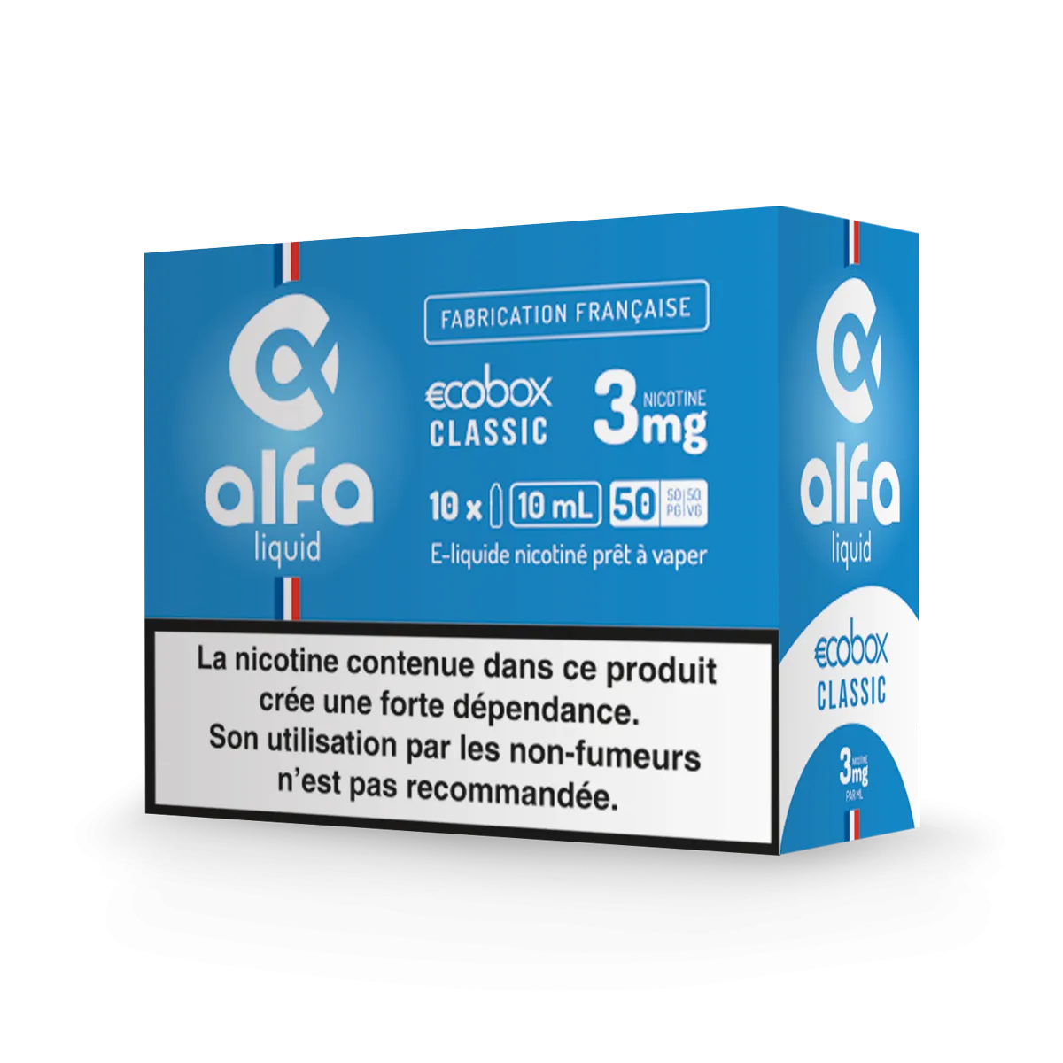 Ecobox Classic Alfaliquid, pack de 10 flacons de 10 mL