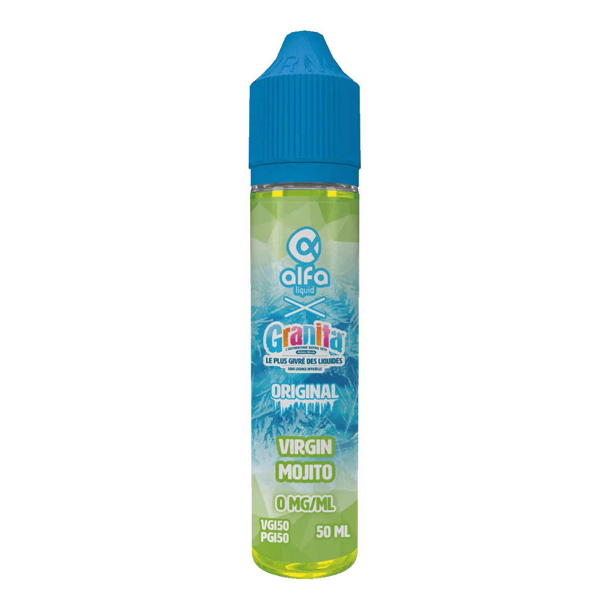 E-liquide Virgin Mojito Alfaliquid Granita, flacon de 50 mL