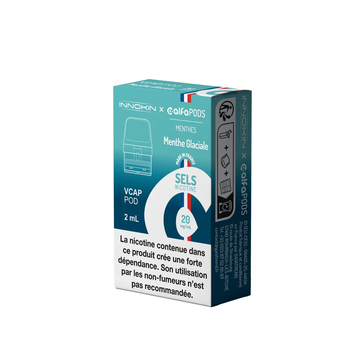 Cartouche Menthe Glaciale Alfaliquid VCap