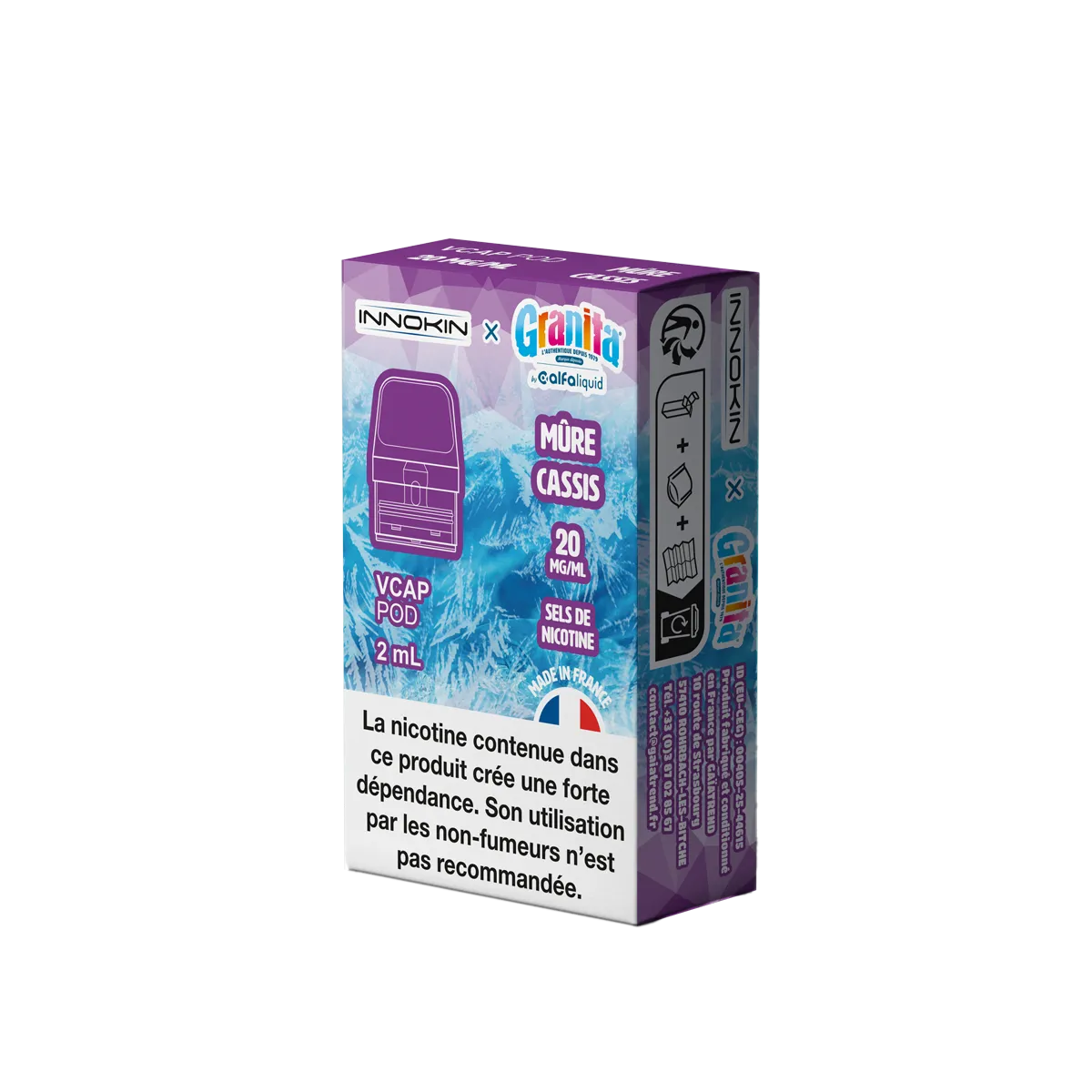 Cartouche Mûre Cassis Granita Alfaliquid VCap
