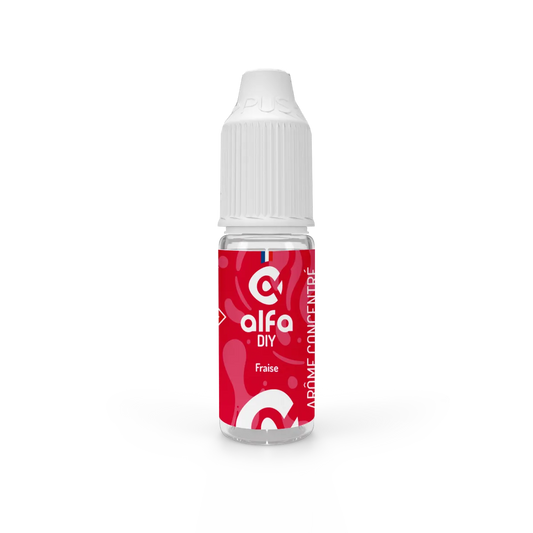 Arôme concentré Fraise AlfaDIY, flacon de 10 mL