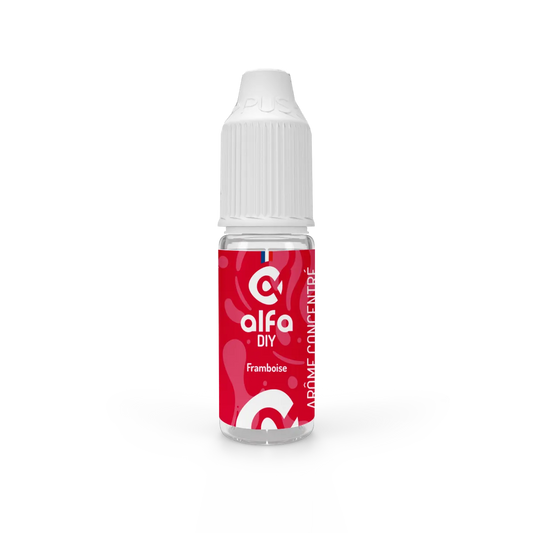 Arôme concentré Framboise AlfaDIY, flacon de 10 mL