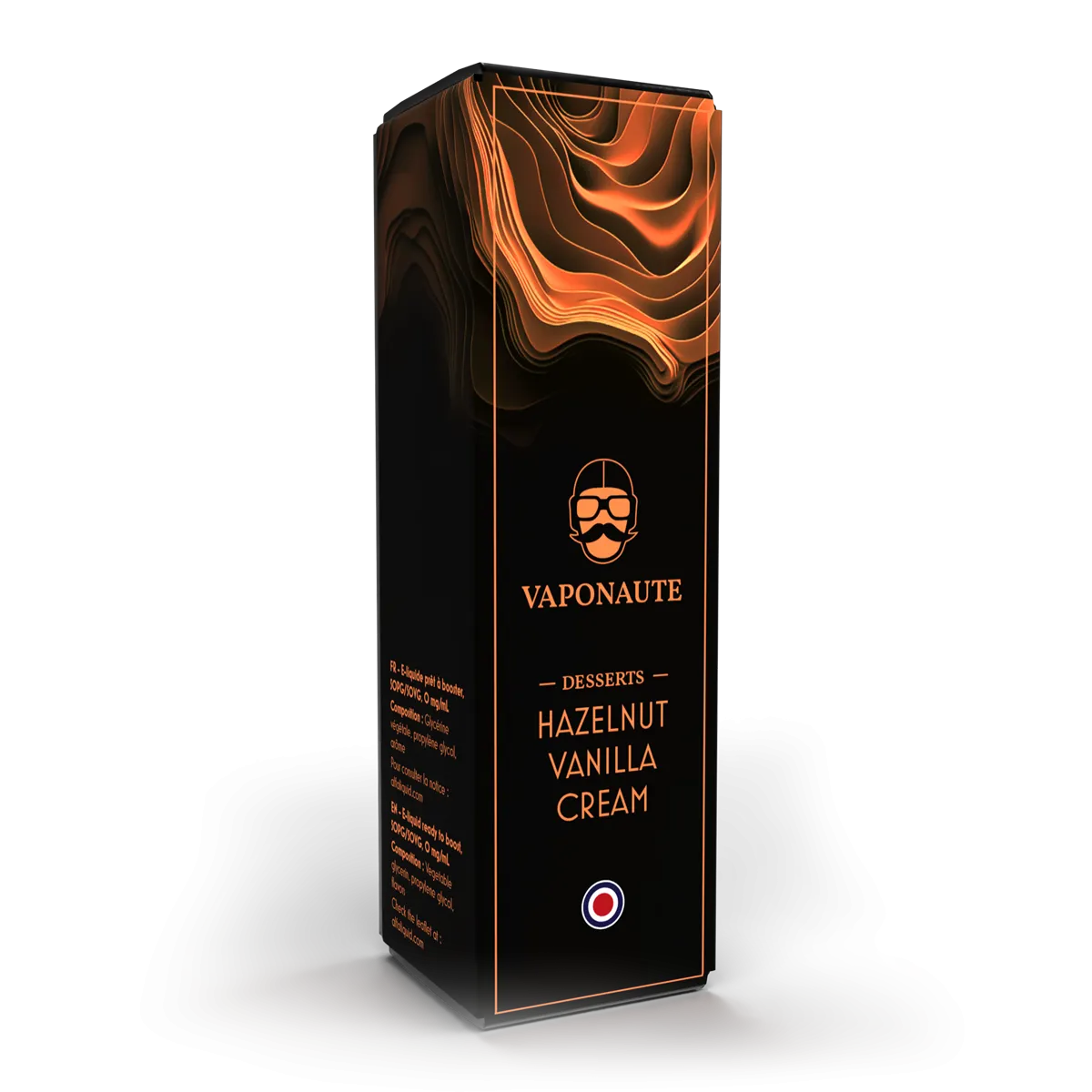 E-liquide Hazelnut Vanilla Cream Vaponaute Paris, 100 mL : étuis