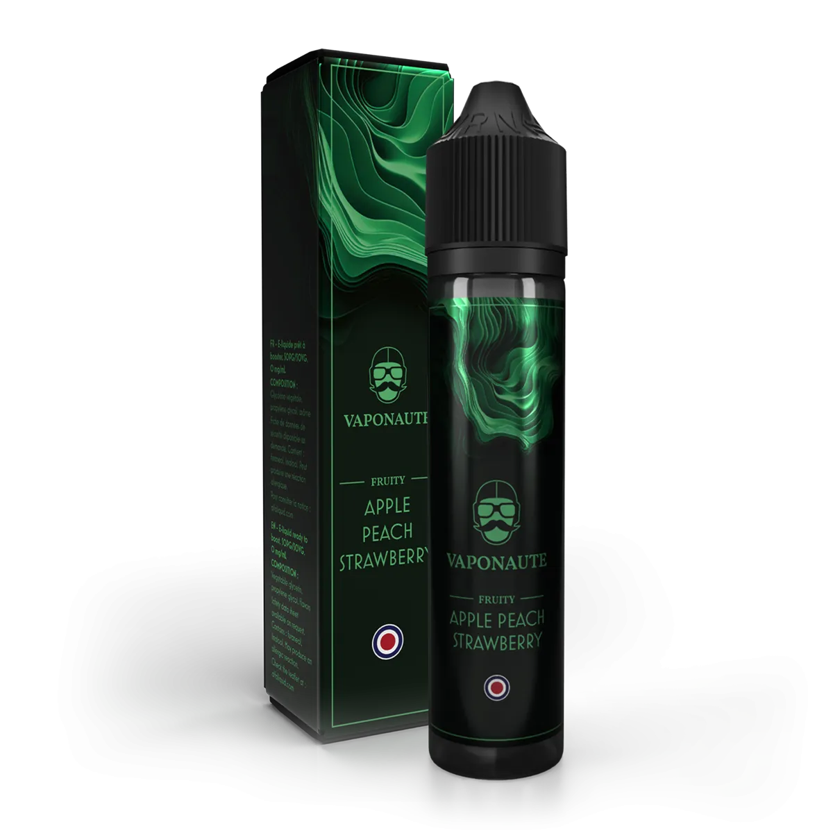 E-liquide Apple Peach Strawberry Vaponaute Paris, 50 mL : pack