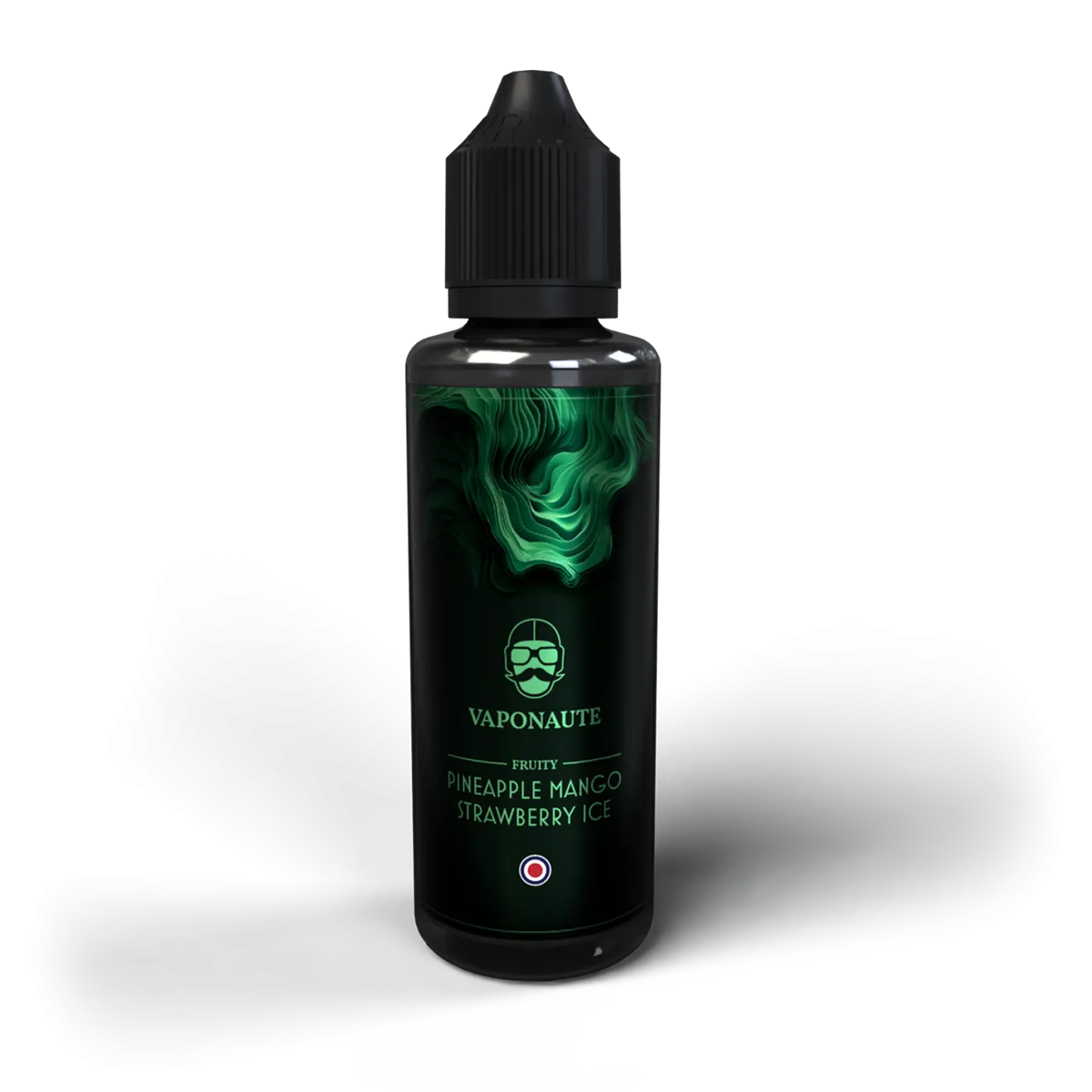 E-liquide Pineapple Mango Strawberry Ice Vaponaute Paris, flacon de 100 mL