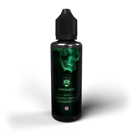 E-liquide Pineapple Mango Strawberry Ice Vaponaute Paris, flacon de 100 mL