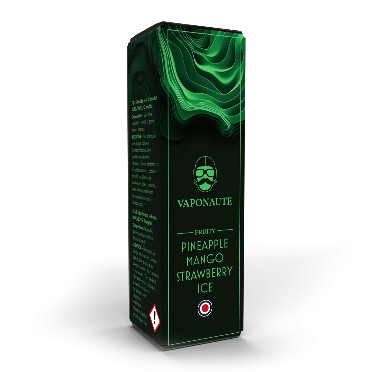 E-liquide Pineapple Mango Strawberry Ice Vaponaute Paris, 100 mL : étuis