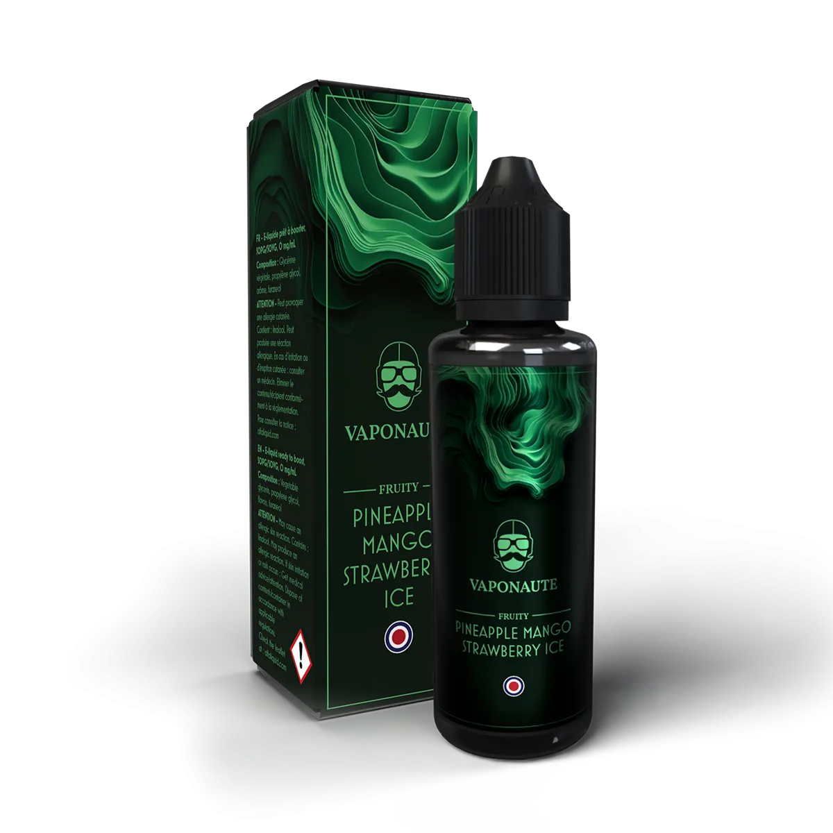 E-liquide Pineapple Mango Strawberry Ice Vaponaute Paris, 100 mL : pack