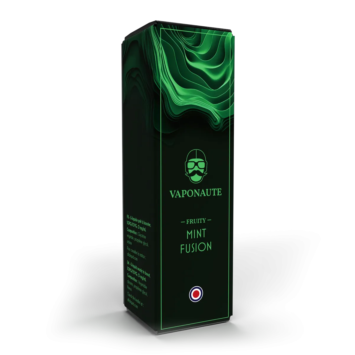 E-liquide Mint Fusion Vaponaute Paris, 100 mL : étuis