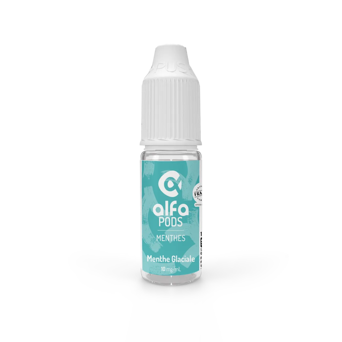 E-liquide Menthe Glaciale Alfaliquid AlfaPODS, flacon de 10 mL