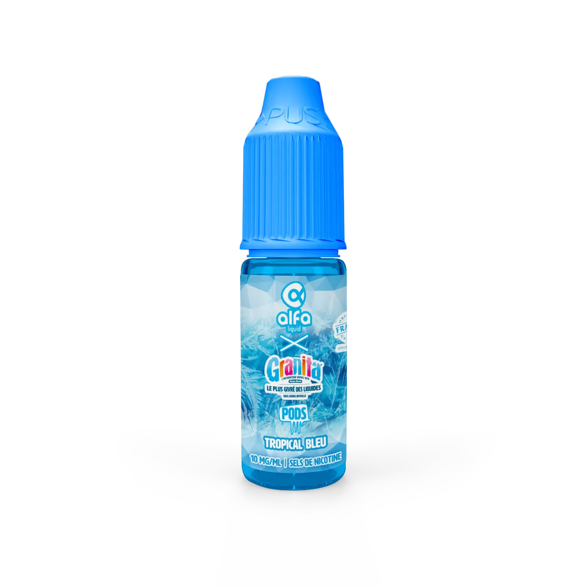 E-liquide Tropical Bleu Alfaliquid Granita Pods, flacon de 10 mL