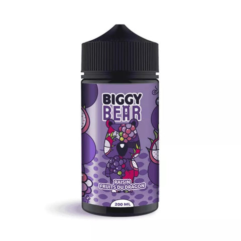 E-liquide Raisin Fruit du Dragon Secret's Lab Biggy Bear, flacon de 200 mL