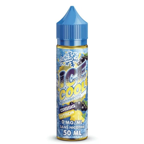 E-liquide Cassis Citron Liquidarom Ice Cool, flacon de 50 mL