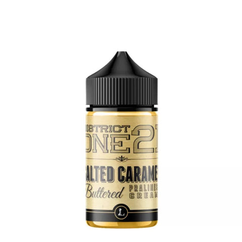 E-liquide Salted Caramel Five Pawns District One21, flacon de 50 mL
