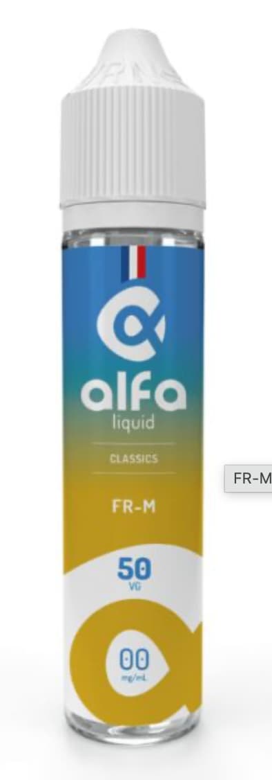 E-liquide FR-M Alfaliquid, flacon de 50 mL