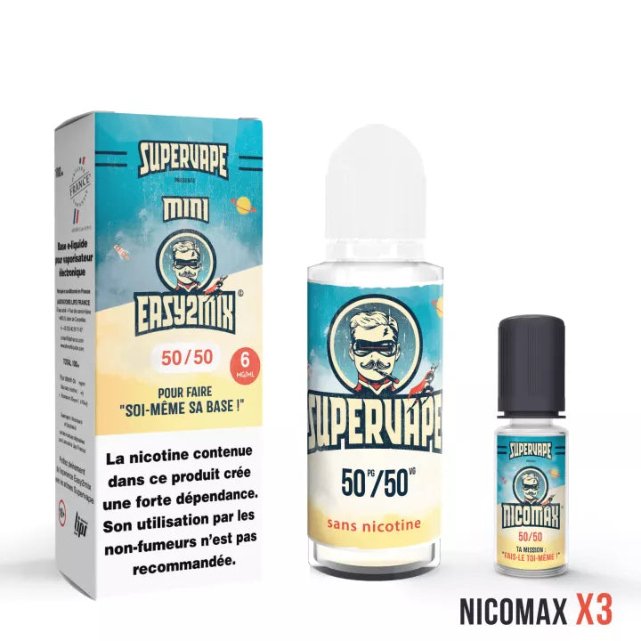 Base DIY SuperVape EASY2MIX Mini 50/50 Le French Liquide : photo 2