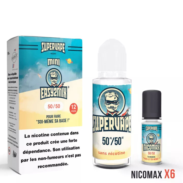 Base DIY SuperVape EASY2MIX Mini 50/50 Le French Liquide : photo 4