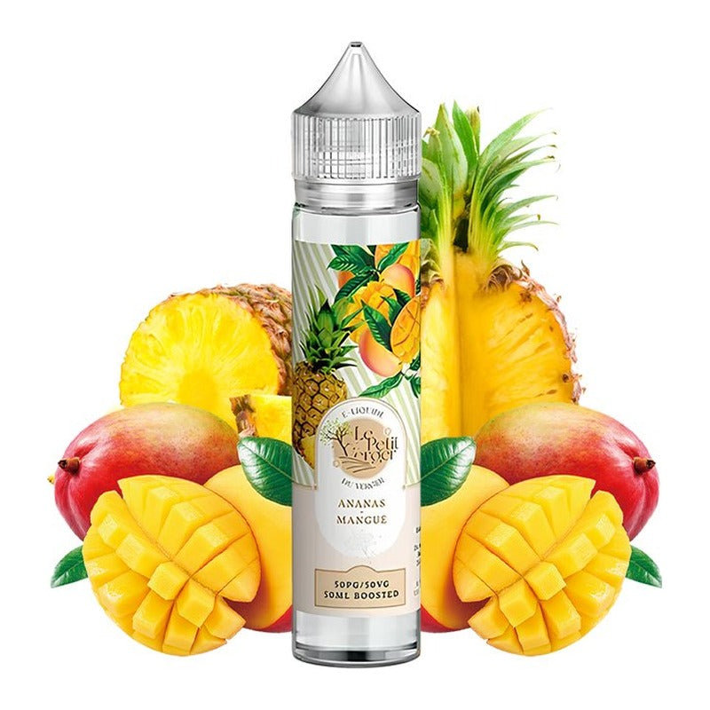 E-liquide Ananas Mangue Savourea Le Petit Verger, flacon de 50 mL