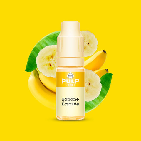 E-liquide Banane Écrasée PULP, flacon de 10 mL