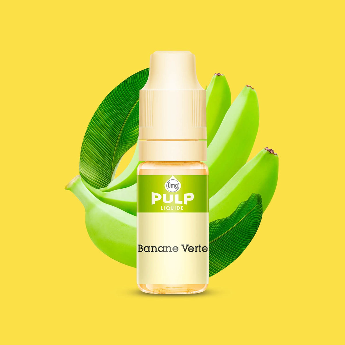 E-liquide Banane Verte PULP, flacon de 10 mL