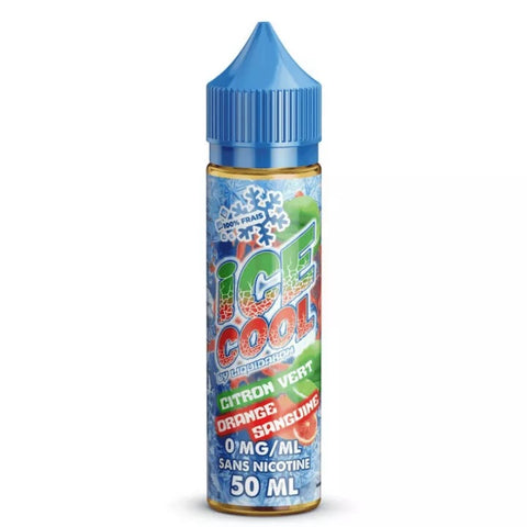 E-liquide Citron Vert Orange Sanguine Liquidarom Ice Cool, flacon de 50 mL