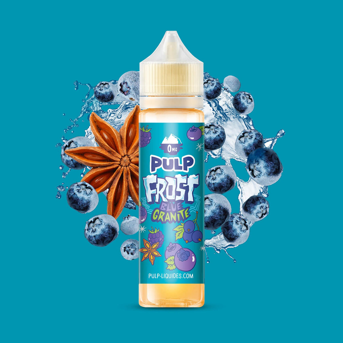 E-liquide Blue Granite PULP Frost, flacon de 50 mL