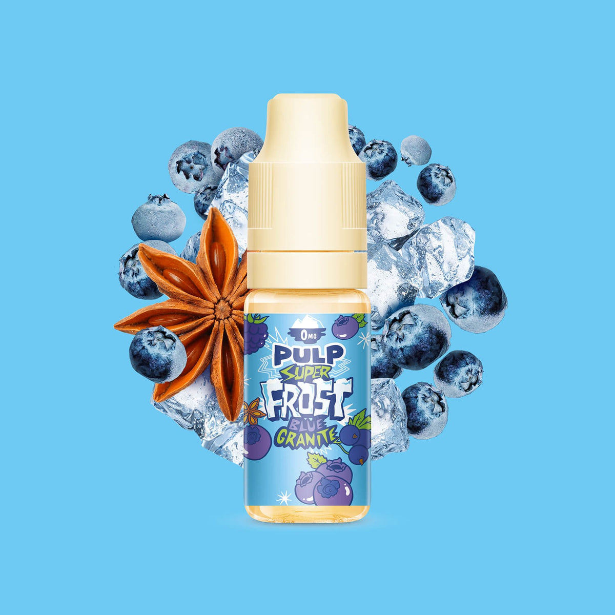 E-liquide Blue Granite PULP Super Frost, flacon de 10 mL