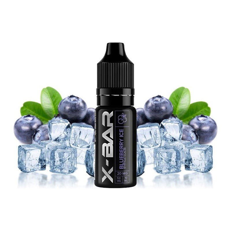 E-liquide Blueberry French Lab X-Bar aux sels de nicotine, flacon de 10 mL