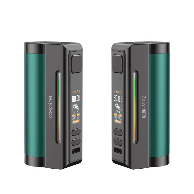 Box Zelos M80 Aspire Green & Silver